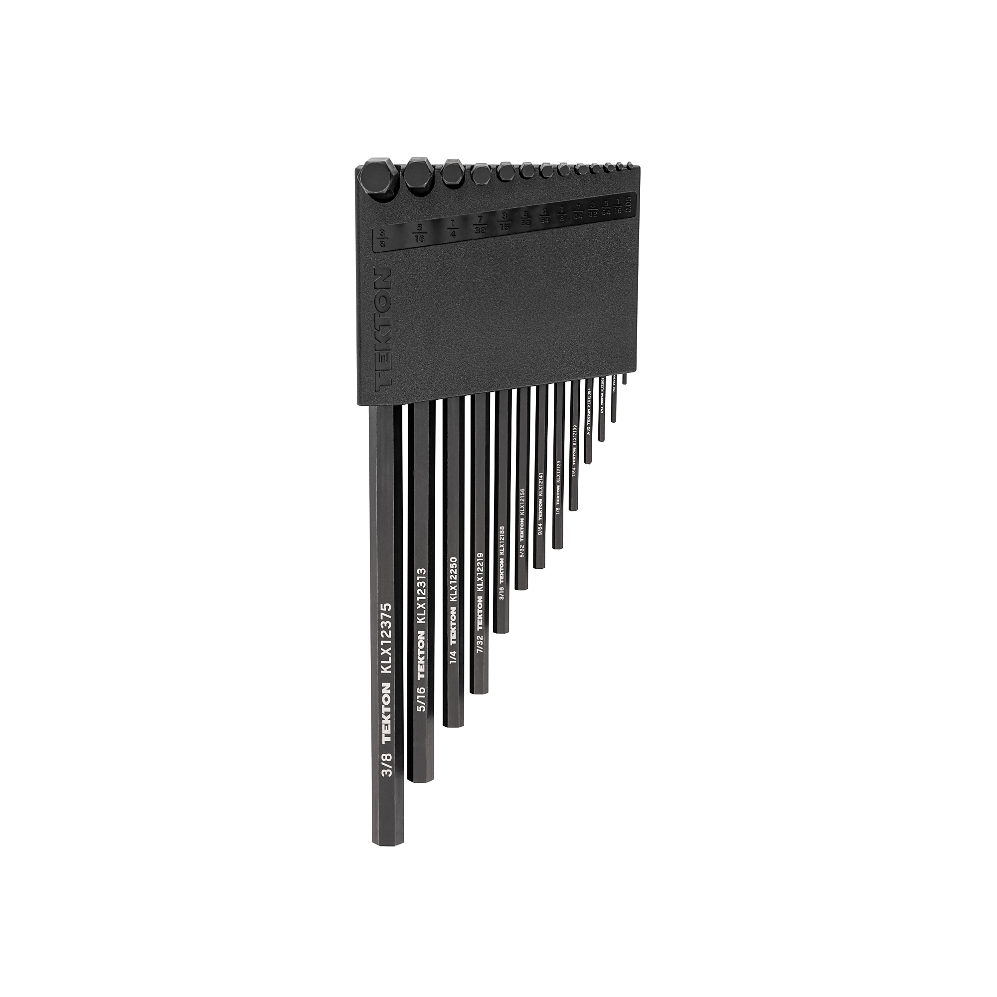 TEKTON Flat End Hex L-Key Set with Holder, 13-Piece (0.050 - 3/8 in.) | KLX91103